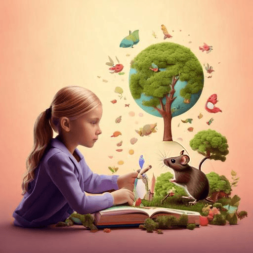 girl with mouse